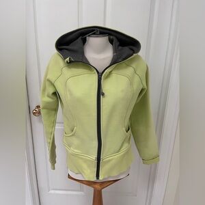 lululemon athletica Light Green Hooded Cardigan